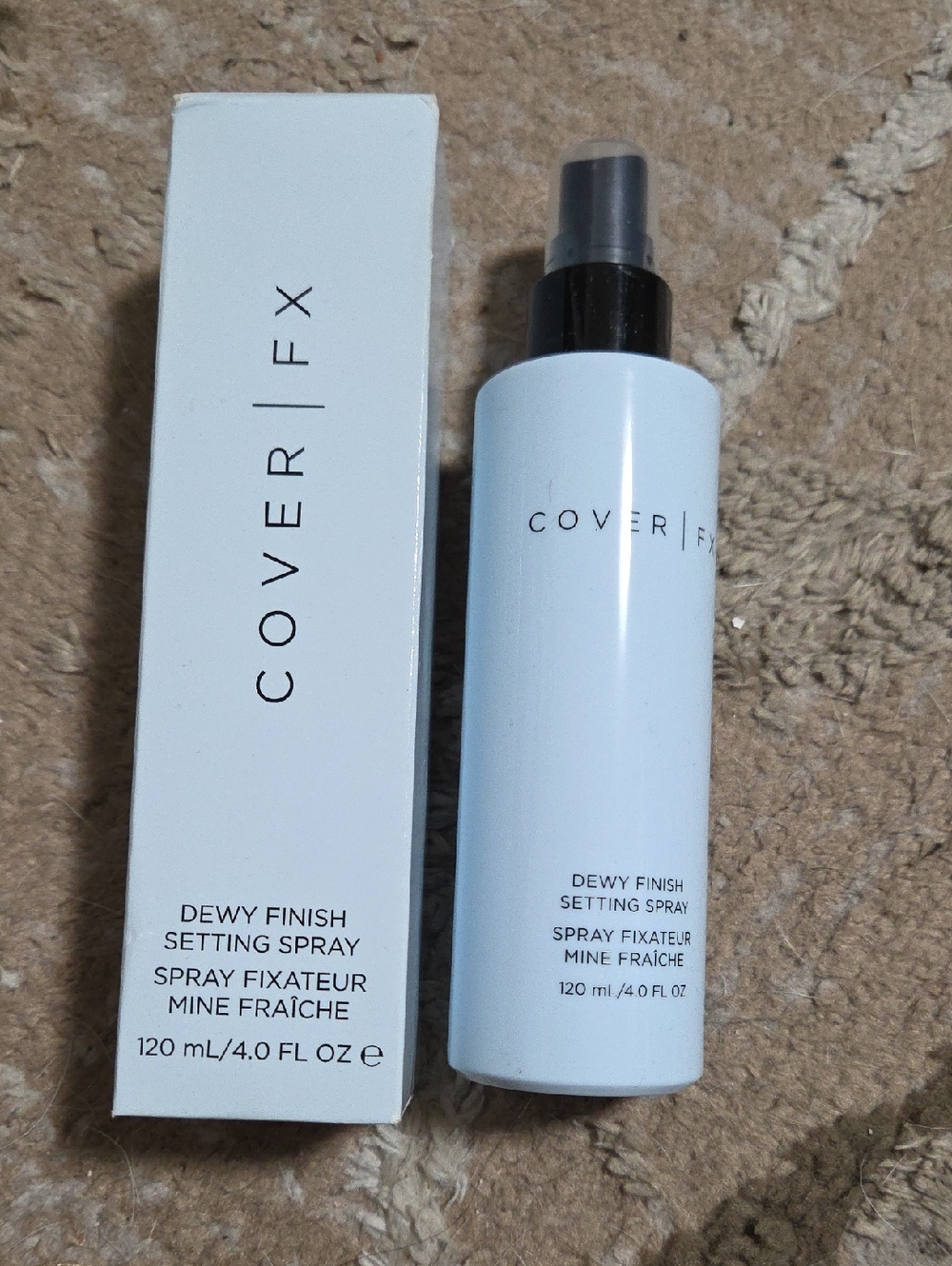 COVER FX Dewy Finish Setting Spray — White Bottle